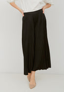 Basic Pleated Culottes Maxi (Black)