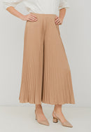 Basic Pleated Culottes Maxi (Nude)