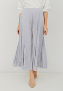 Basic Pleated Culottes Maxi (Grey)