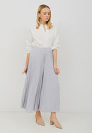 Basic Pleated Culottes Maxi (Grey)