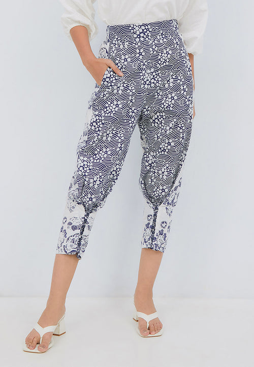 SAKURA さくら Navy 3-Way Pants