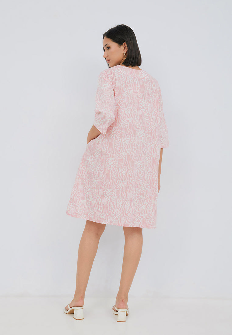 SAKURA さくら Blush Trapeze Dress