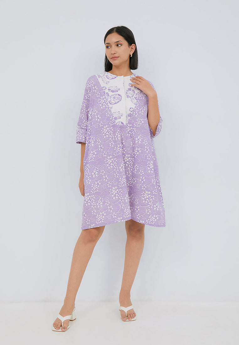 SAKURA さくら Lilac Trapeze Dress