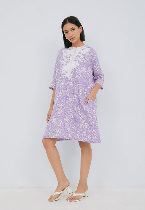 SAKURA さくら Lilac Trapeze Dress
