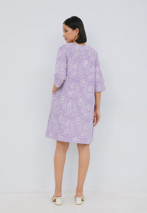 SAKURA さくら Lilac Trapeze Dress