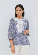 SAKURA さくら Navy Trapeze Shirt