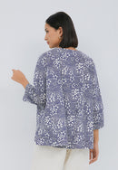 SAKURA さくら Navy Trapeze Shirt