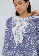 SAKURA さくら Navy Trapeze Shirt