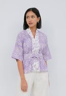 SAKURA さくら Lilac 3/4 Sleeve Nyonya Top