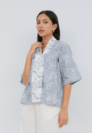 SAKURA さくら Grey 3/4 Sleeve Nyonya Top