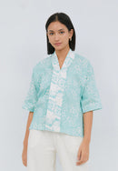 SAKURA さくら Mint 3/4 Sleeve Nyonya Top