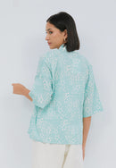 SAKURA さくら Mint 3/4 Sleeve Nyonya Top