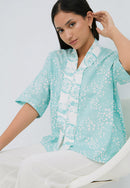 SAKURA さくら Mint 3/4 Sleeve Nyonya Top