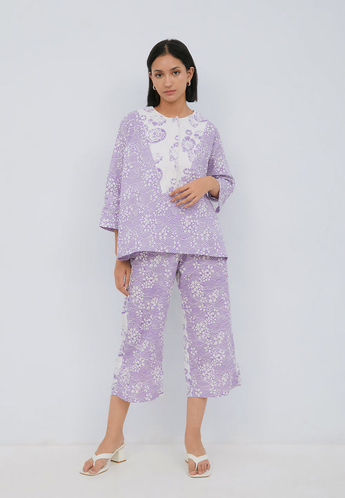 SAKURA さくら Lilac Trapeze Shirt