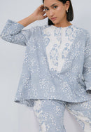 SAKURA さくら Grey Trapeze Shirt