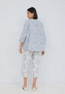 SAKURA さくら Grey Trapeze Shirt