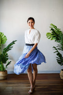 PERANAKAN BLU Layer Skirt