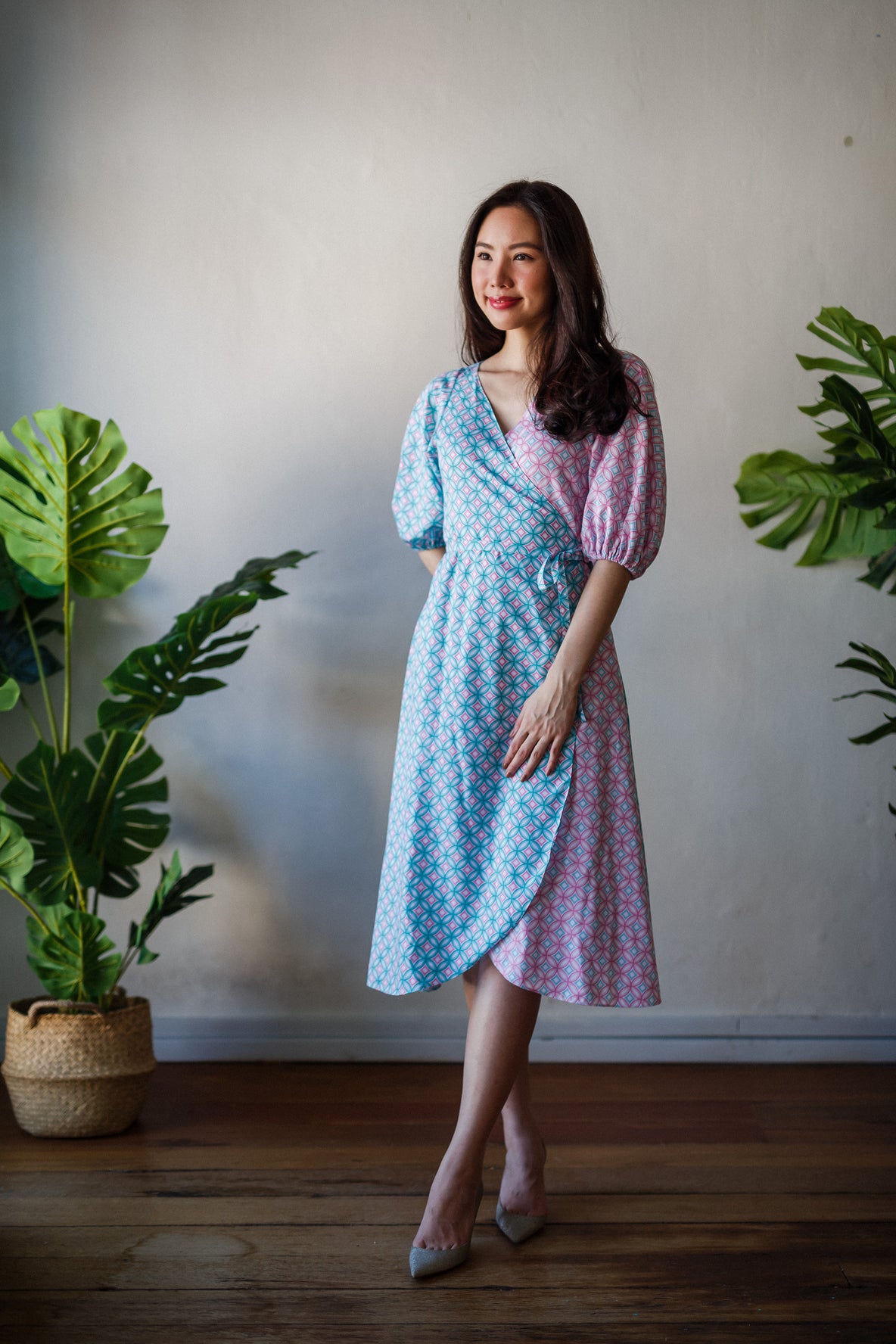 CANDY TILES Mint Wrap Dress