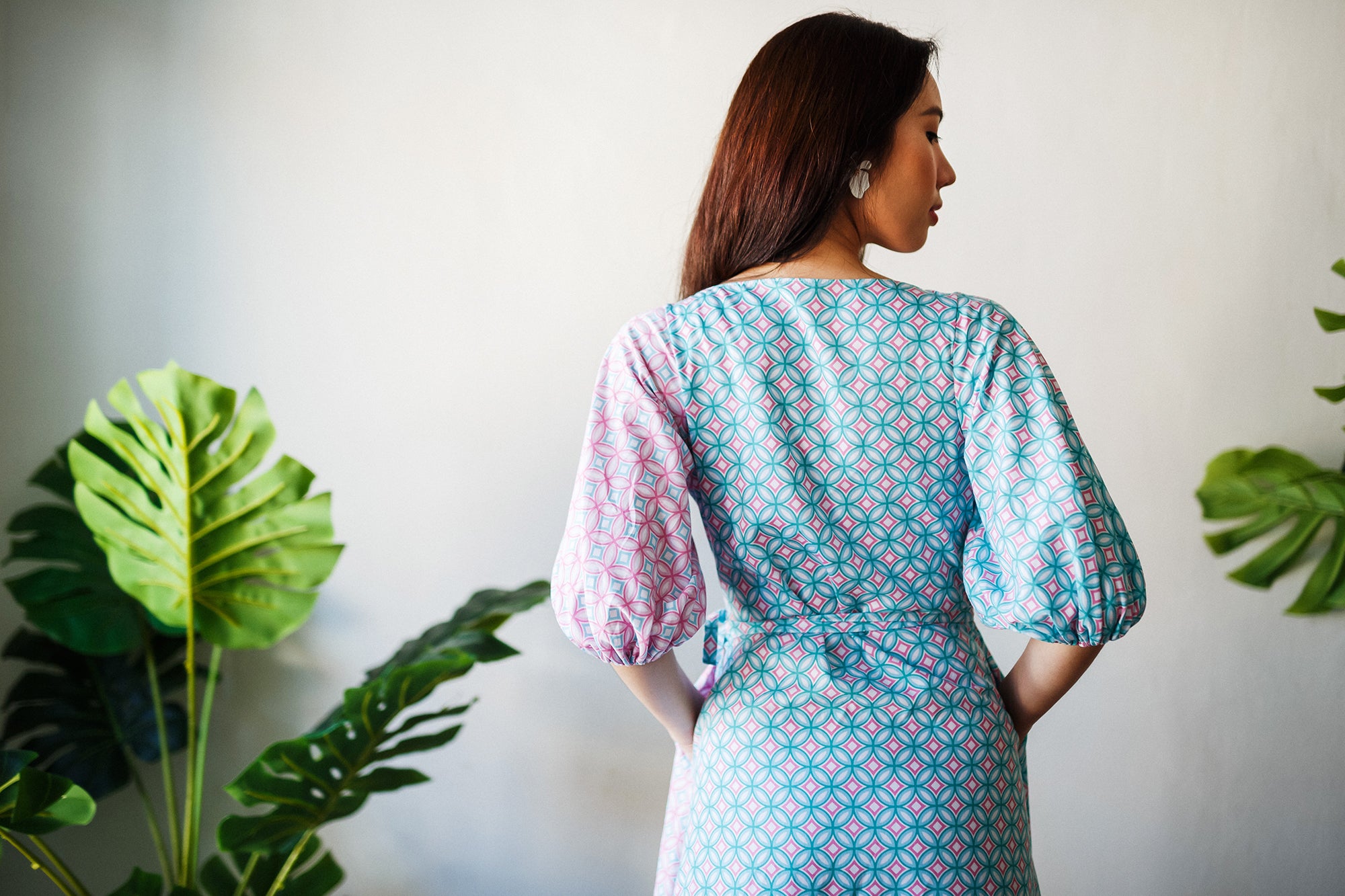 CANDY TILES Mint Wrap Dress