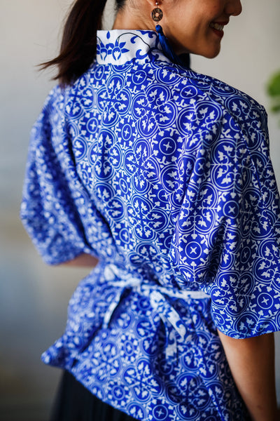 PERANAKAN BLU Kimono Cardigan