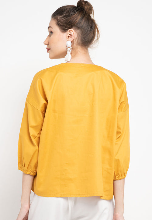 Basic Tunic Shirt Mustard