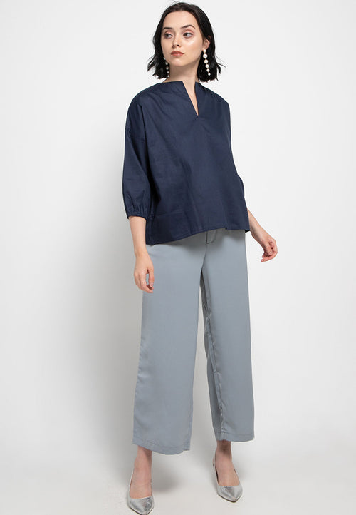 Basic Tunic Shirt Navy