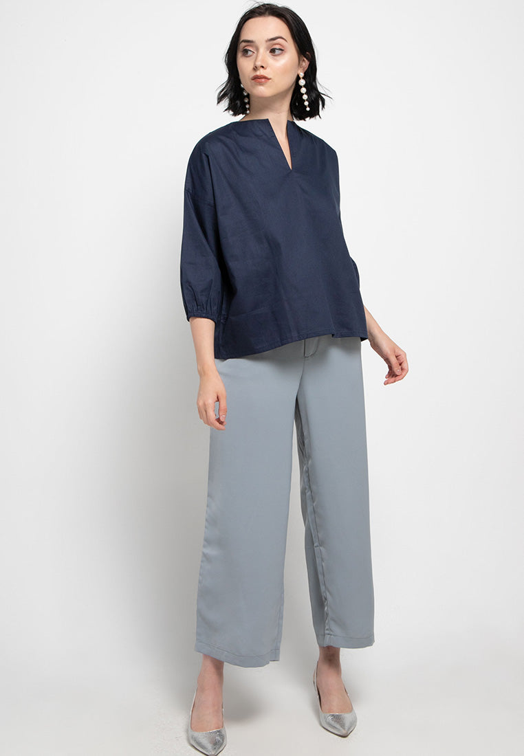 Basic Tunic Shirt Navy