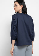 Basic Tunic Shirt Navy