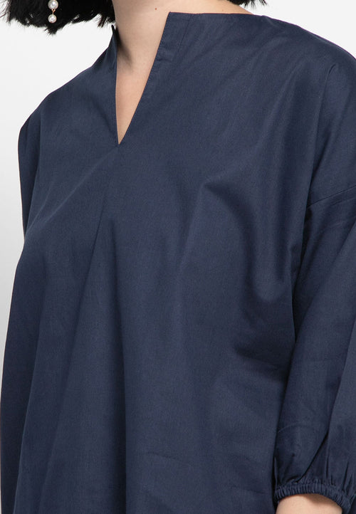 Basic Tunic Shirt Navy