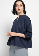 Basic Tunic Shirt Navy