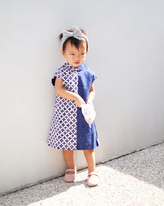 KAWUNG NAVY MiniMe Dress BATIK