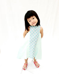 Candy Tiles Mint MiniMe Flying Dress