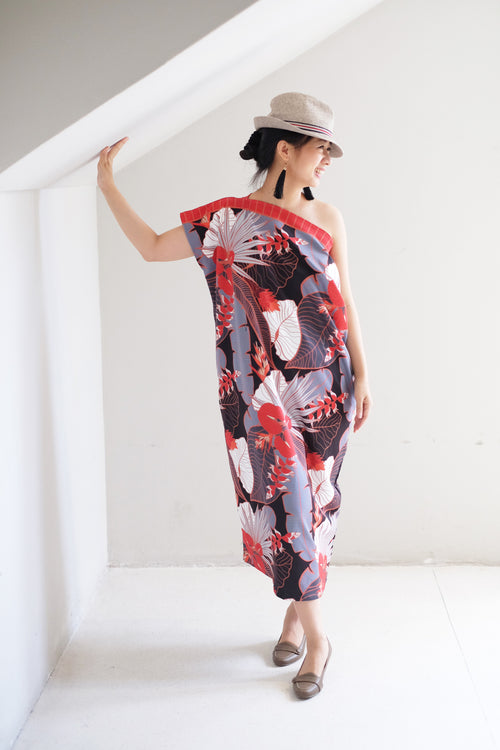 [SINGAPORE STORY] Tropical Garden Kimono Dress