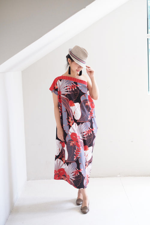 [SINGAPORE STORY] Tropical Garden Kimono Dress