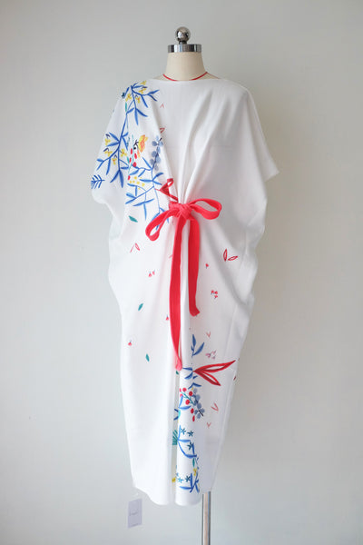 WHITE HANA Midi Kimono Dress