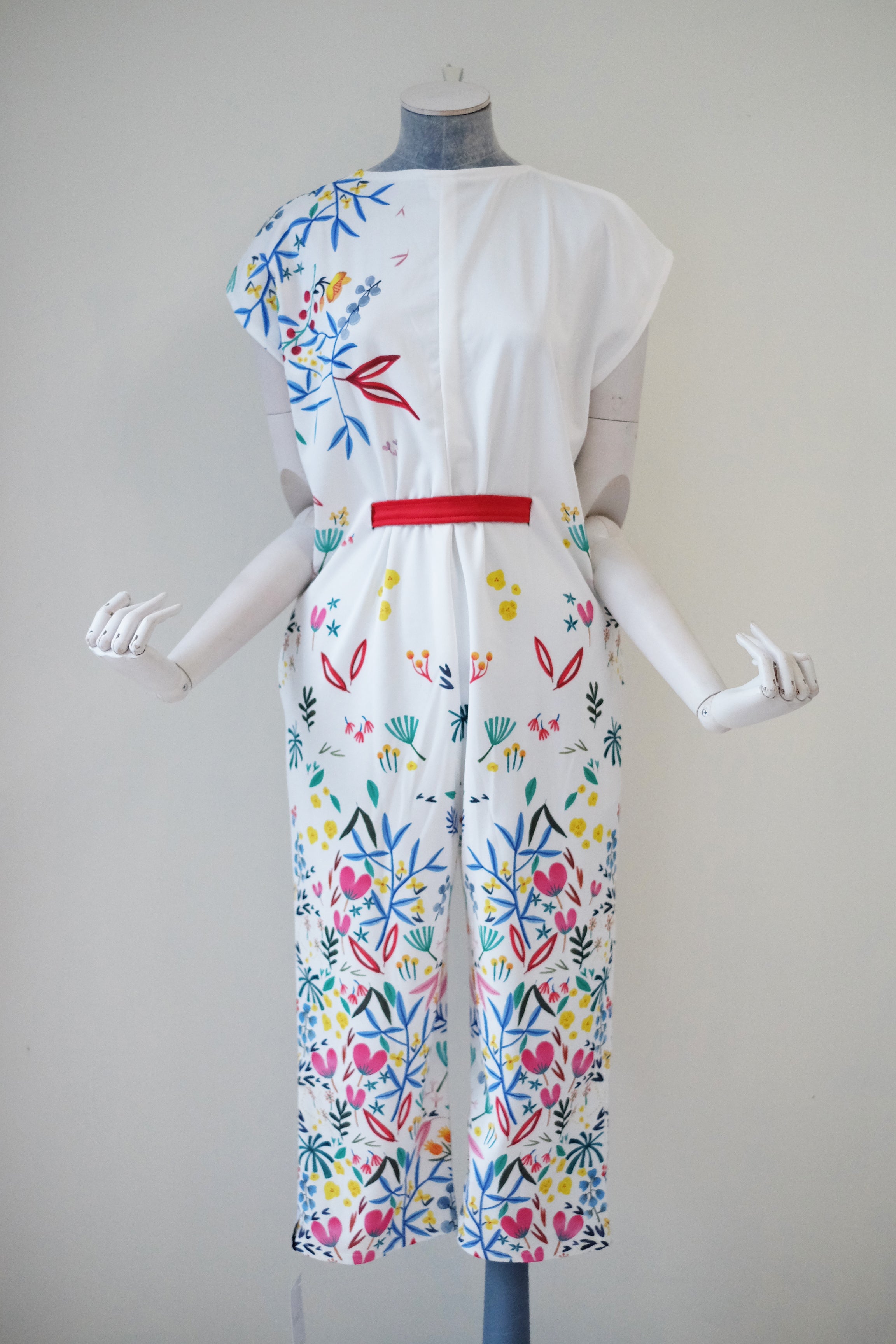 WHITE 花 HANA Slim Jumpsuit