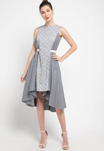 FLORAL Grey Flying Dress
