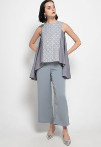 Floral Grey Flying Top