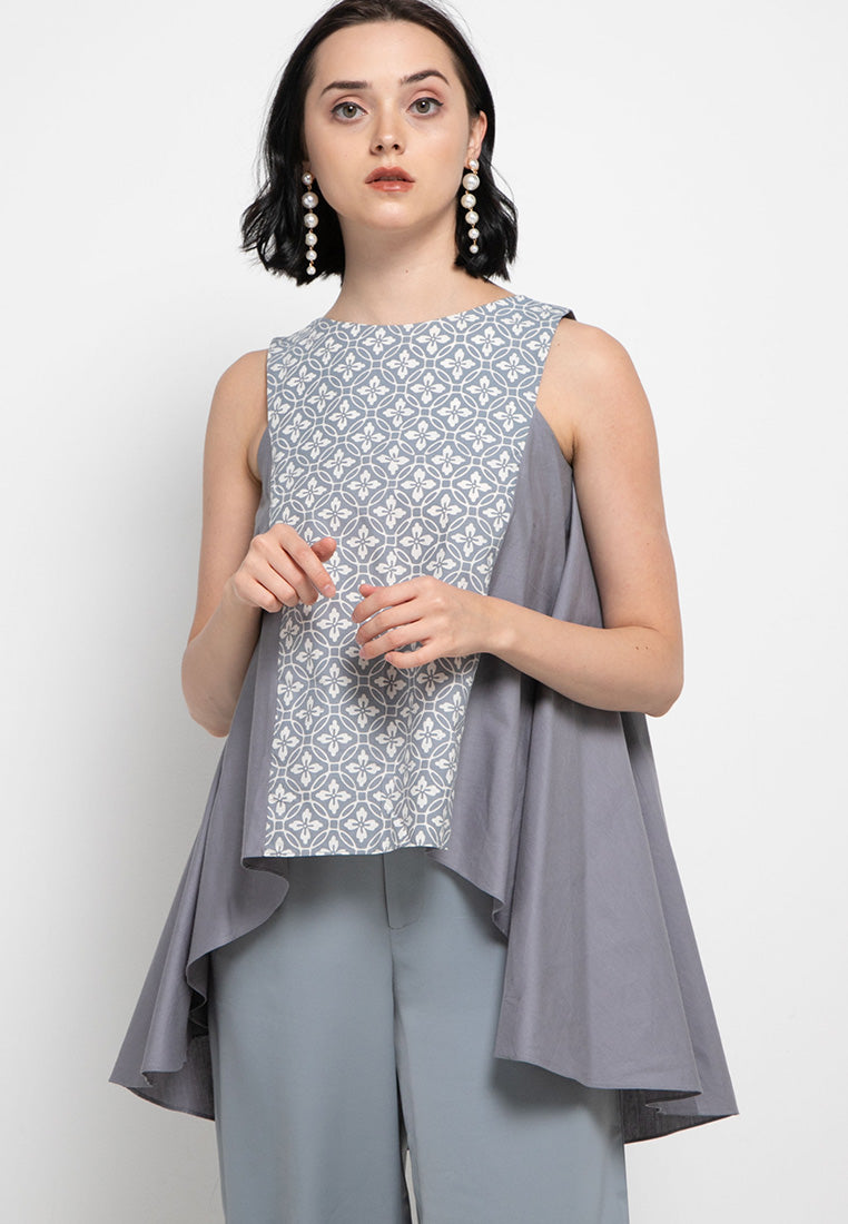Floral Grey Flying Top
