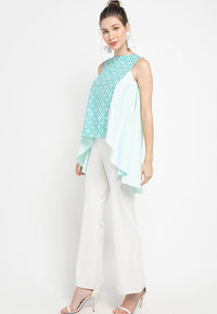 Floral Mint Flying Top