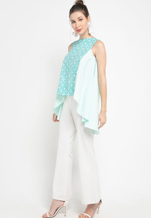 Floral Mint Flying Top