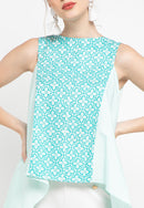Floral Mint Flying Top