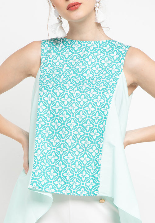 Floral Mint Flying Top