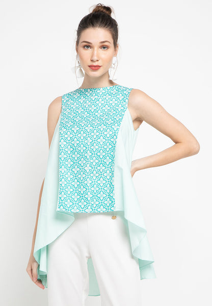 Floral Mint Flying Top