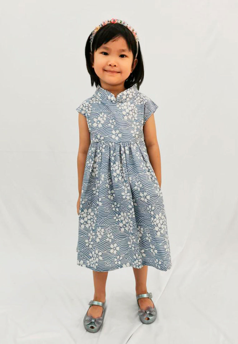 SAKURA さくら GREY MiniME Dress BATIK