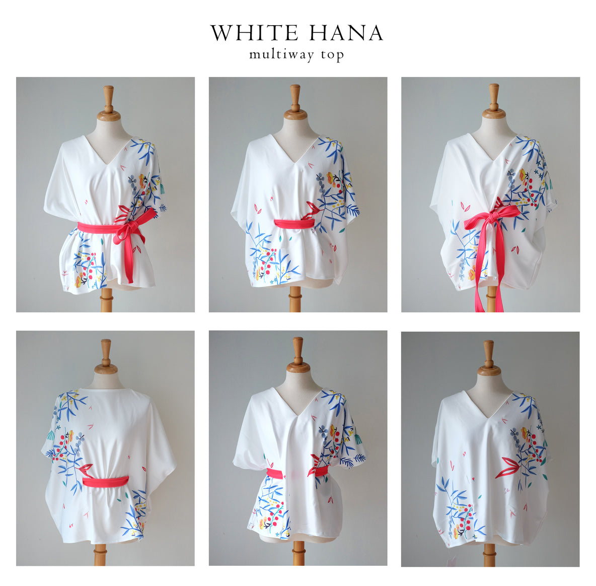 WHITE HANA Multiway Top