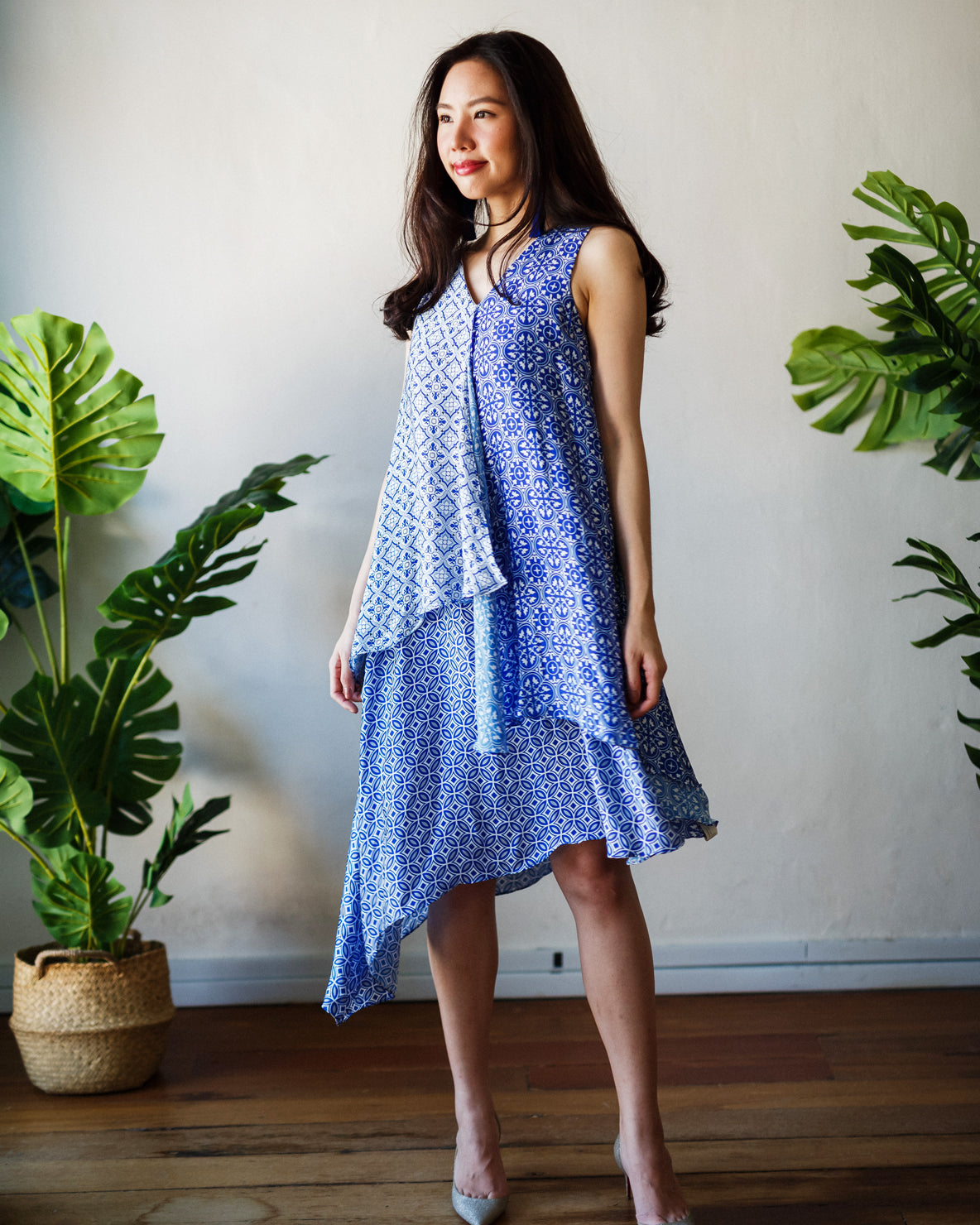 PERANAKAN BLU Layer Dress