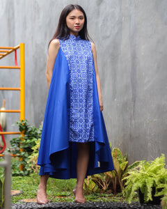 Peranakan Blu Flying Dress