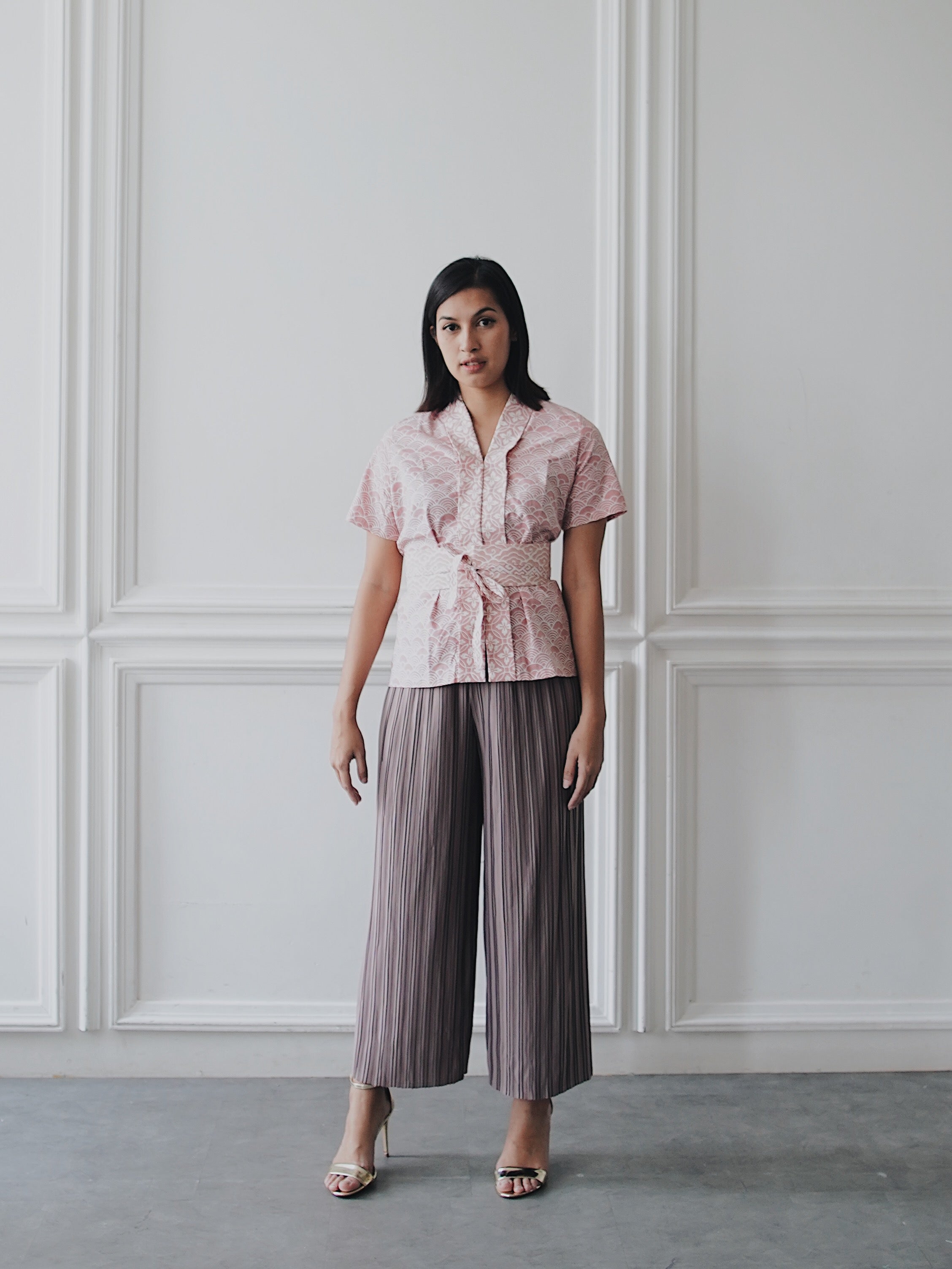 Basic Double Pleated Culottes Maxi