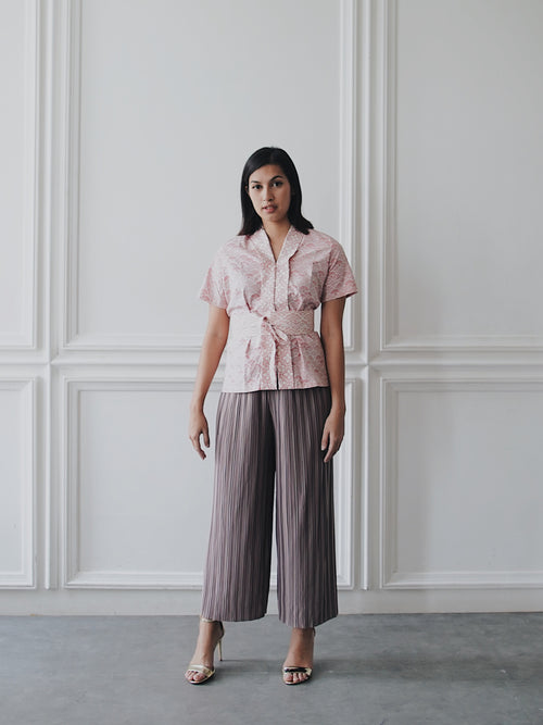 Basic Double Pleated Culottes Maxi